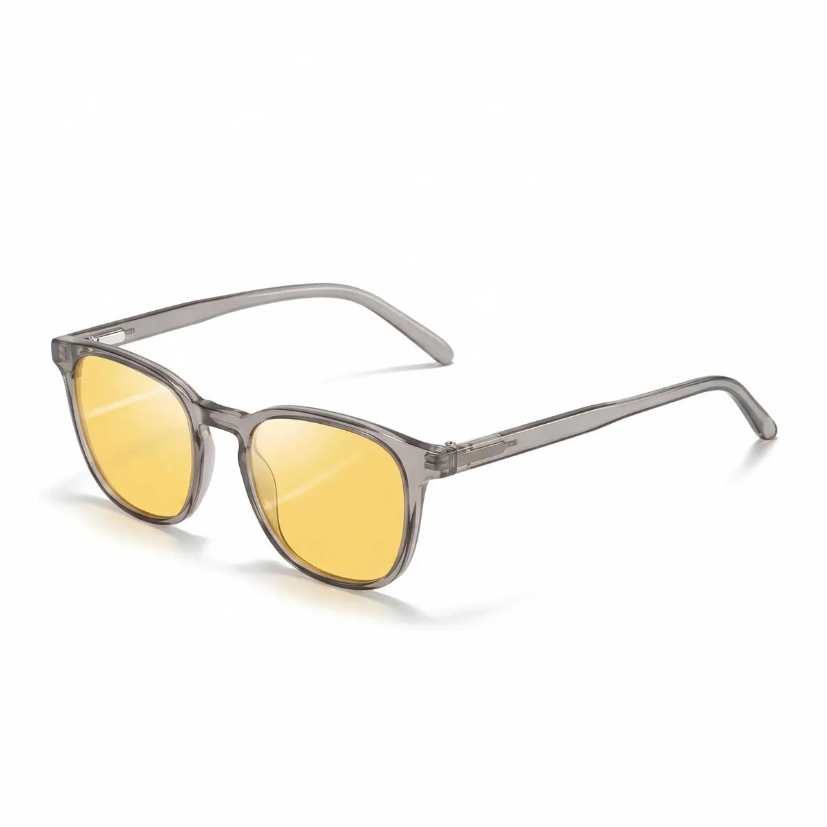 Yellow lens, clear frame