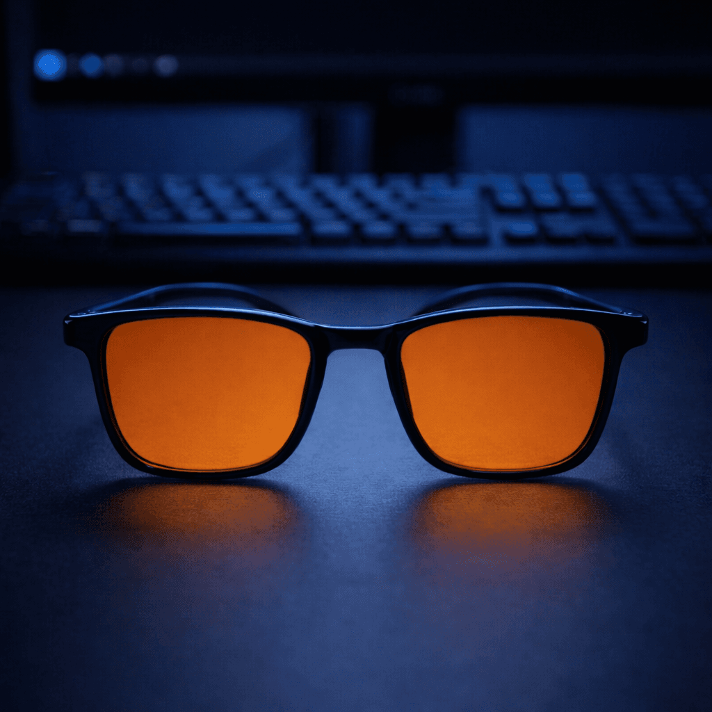Orange Lens — Black Frame