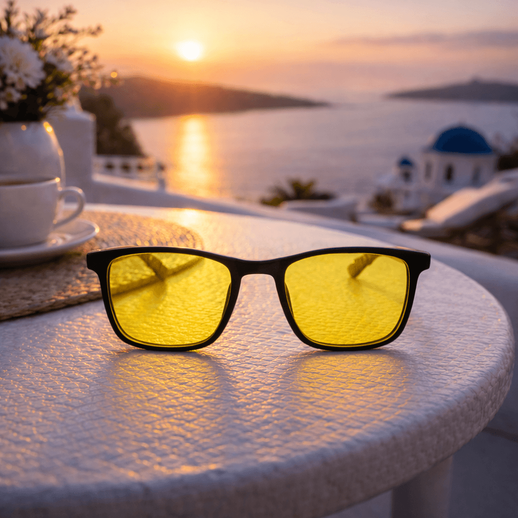 Yellow Lens — Black Frame