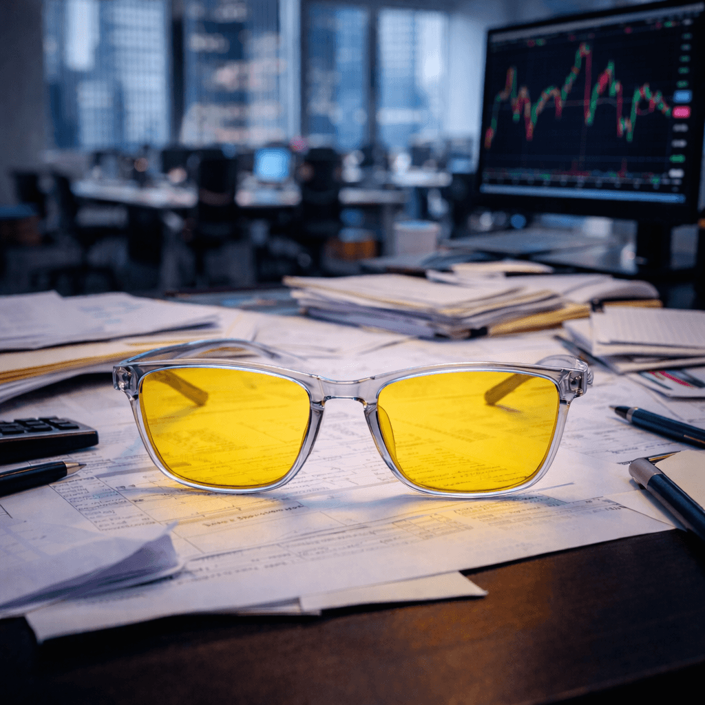 Yellow Lens — Clear Frame